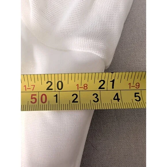 Curvy Sense Blazer Bodycon Dress Womens 2XL Ivory Sheer Mesh Cutout Zip Sexy - Picture 13 of 14